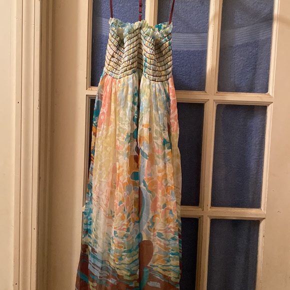 Studio M Colorful Spaghetti Strap Dress - Picture 6 of 7